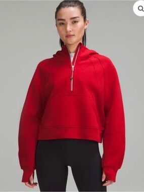 Lululemon Scuba Oversized
Half-Zip Hoodie Red College
Crimson Red M/L